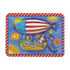 HISS N'FITZ CATS & MUSE IN 4:E JULY ZEPPELIN MAGNET