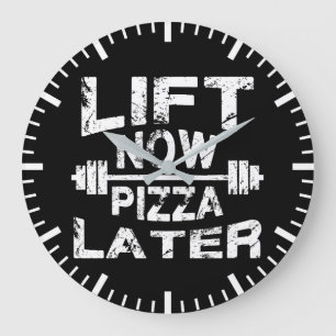 Hiss Now, Pizza Later - Funny Gym Workout Stor Klocka