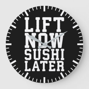 Hiss Now, Sushi Later - Carbs - Lunt Novelty Gym Stor Klocka