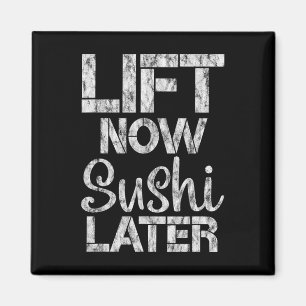 Hiss Now Sushi Senare Workout Reward Bodybuilding Magnet