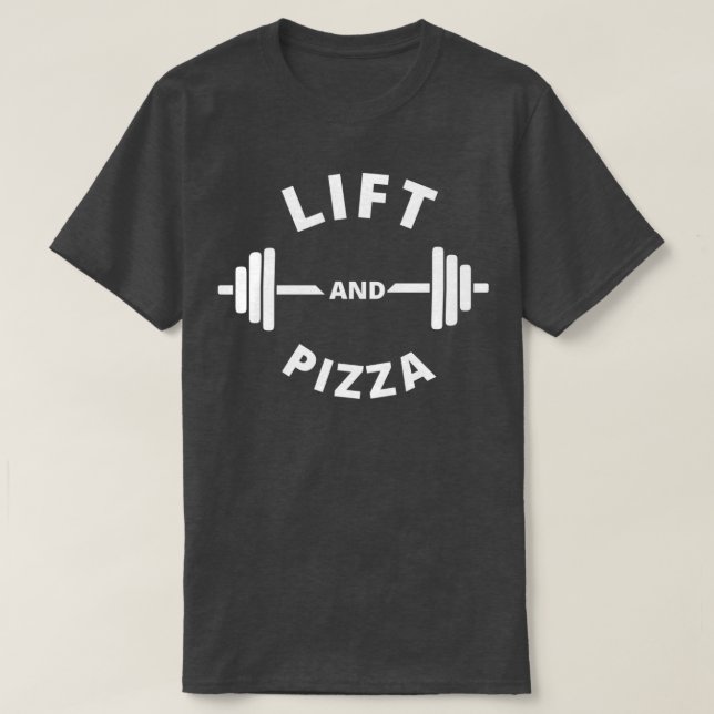 Hiss och pizza Workout Yoga Fitness Birthday Chris T Shirt (Design framsida)