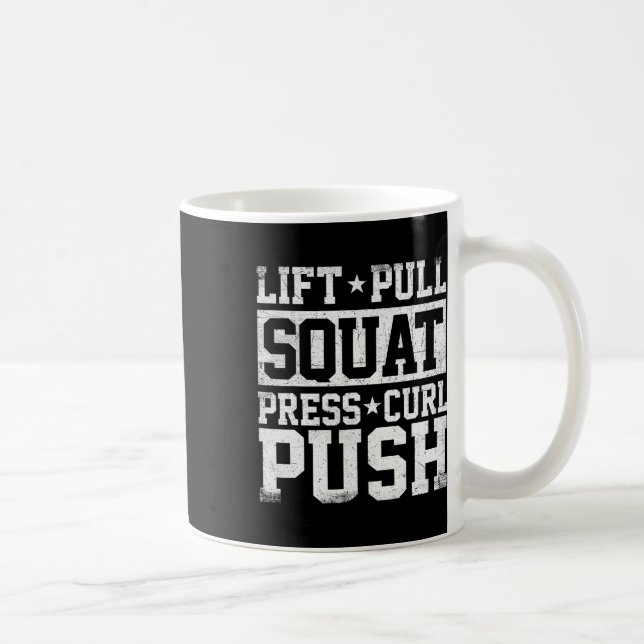 Hiss pull Squat - Workout Gym Weightlift Bodybu Kaffemugg (Höger)