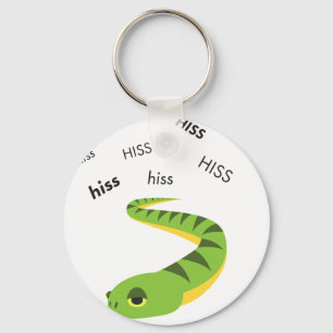 Hiss Snake Cute Emoji Nyckelring