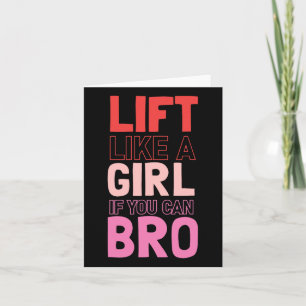 Hiss som en flicka om man kan bruka - Bodybuilding Kort