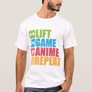 Hiss, spel, animering, repetering - ikonbild t shirt