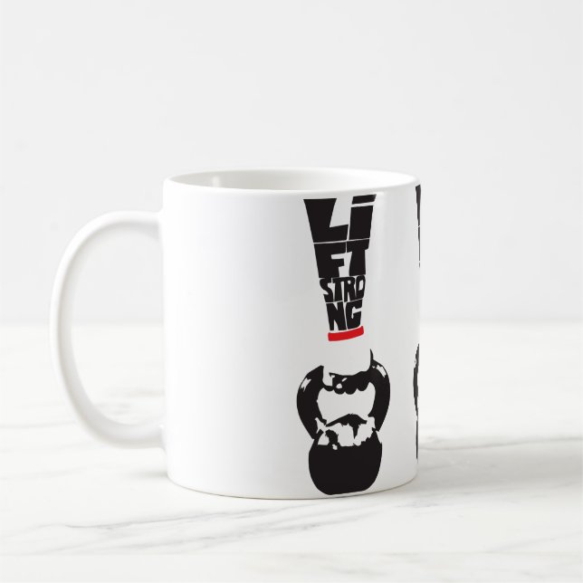 Hiss Strong - Kettlebell Kaffemugg (Vänster)