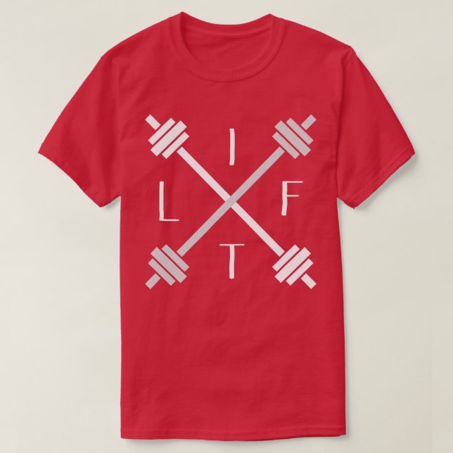 Hiss t Viktlyftare med motiv Shirt (Design framsida)