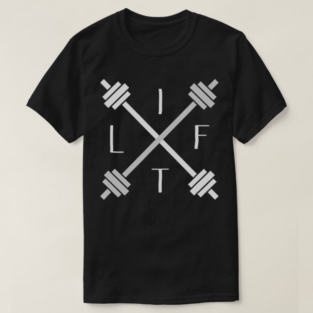 Hiss t Viktlyftare med motiv T Shirt (Design framsida)