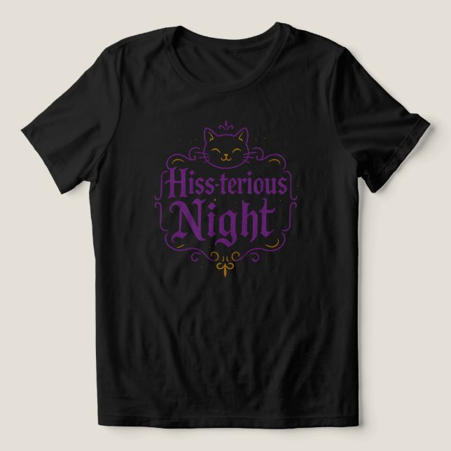 Hiss-terious Night | BLACK ENDAST T Shirt (Design Framsida)