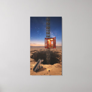 Hiss till Mars klockan 21.00 Canvastryck