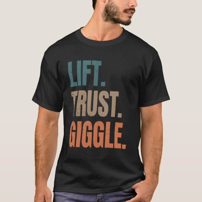 Hiss Trust Giggle Acro Yoga Pner Acrobatics T Shirt (Framsida)
