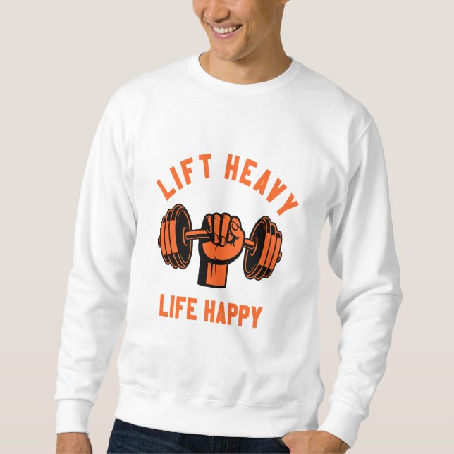 hiss tunga liv lycklig t-shirt lång ärmad tröja (Framsida)