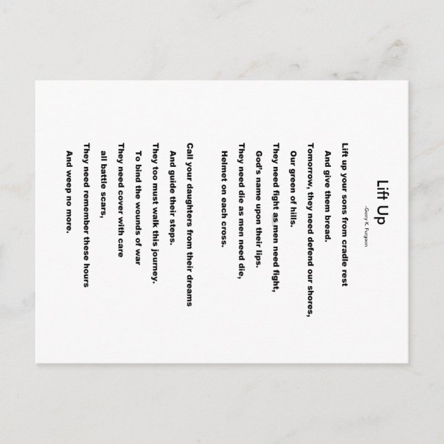 HISS UP VYKORT (Framsida)