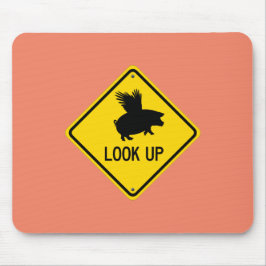 Hiss upp Öga för Grisar kan flyga med musmatta