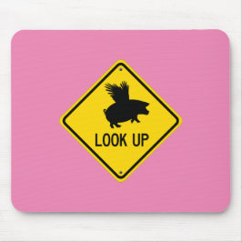 Hiss upp Öga för Grisar kan flyga med musmatta