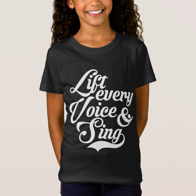 Hiss VARS Voice and Sjunga Black African A T Shirt (Framsida)