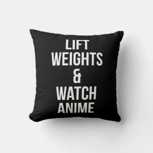 Hiss-vikter och bevaka anime - inspirationsgym kudde