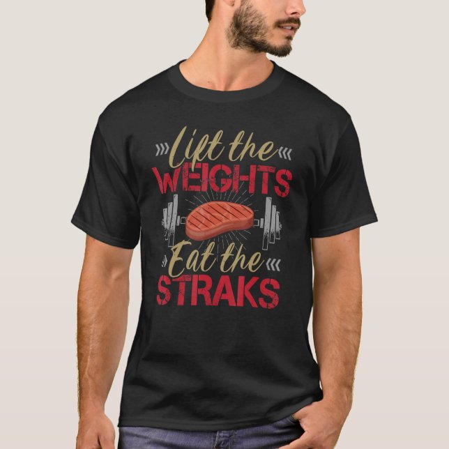 Hiss Viktökning Eat Steaks - Kött Eater Carniägare T Shirt (Framsida)