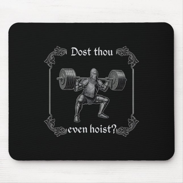 Hissar Du Ens Lyfta Roligt Gym Meme  Musmatta (Framsidan)