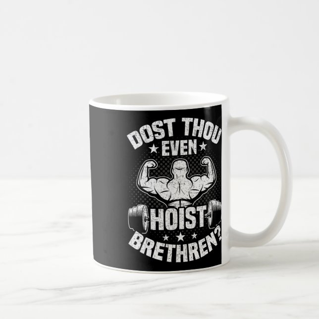 Hissar Du Ens Upp Bodybuilding Viktlyftning Wo Kaffemugg (Höger)