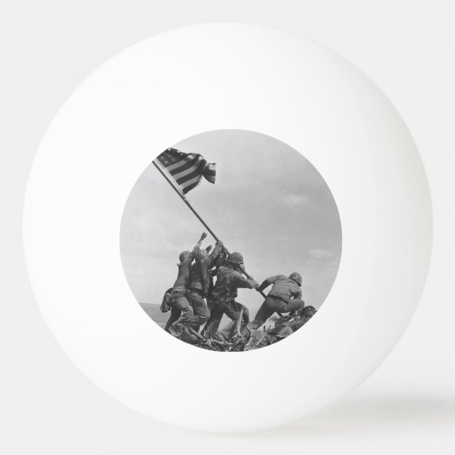 Hissar flaggan på Iwo Jima Pingisboll (Framsidan)