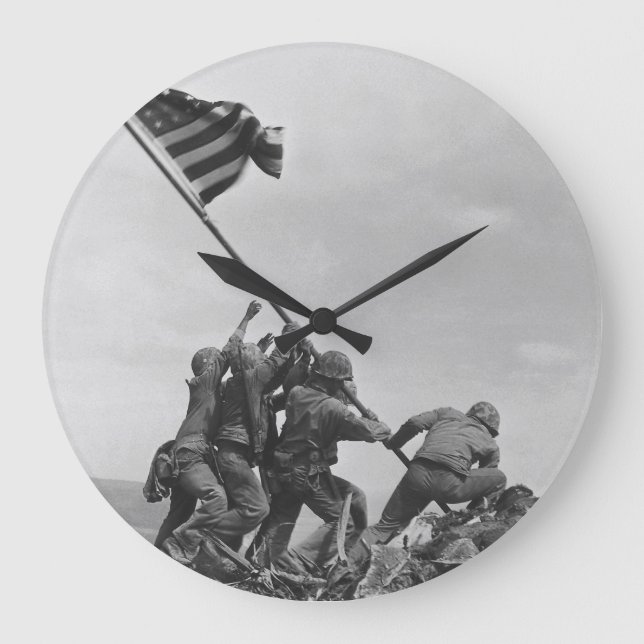 Hissar flaggan på Iwo Jima Stor Klocka (Framsida)