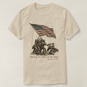 Hissar flaggan på Iwo Jima T Shirt