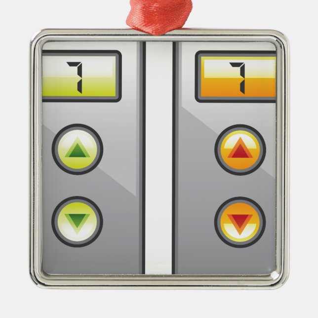 Hissen knäppas julgransprydnad metall (Framsidan)