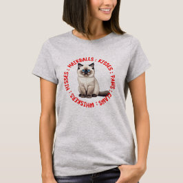 Hisses och Kisses, fågelkatt T Shirt