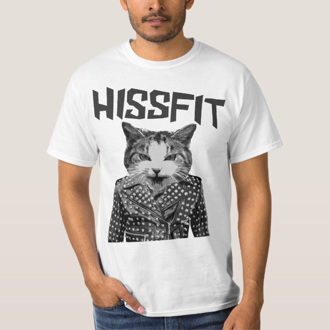 Hissfit rebellisk misslyckadkattunge t-shirt (Framsida)