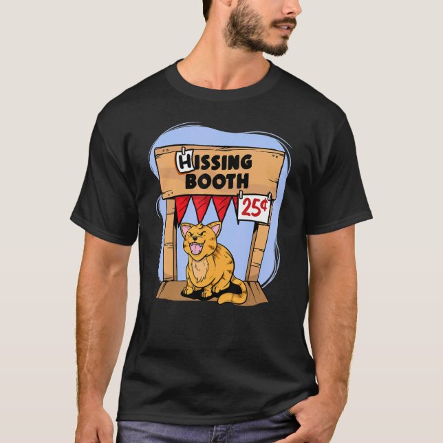 Hissing Booth Kattunge Kitten Furmamma Furdad T Shirt (Framsida)