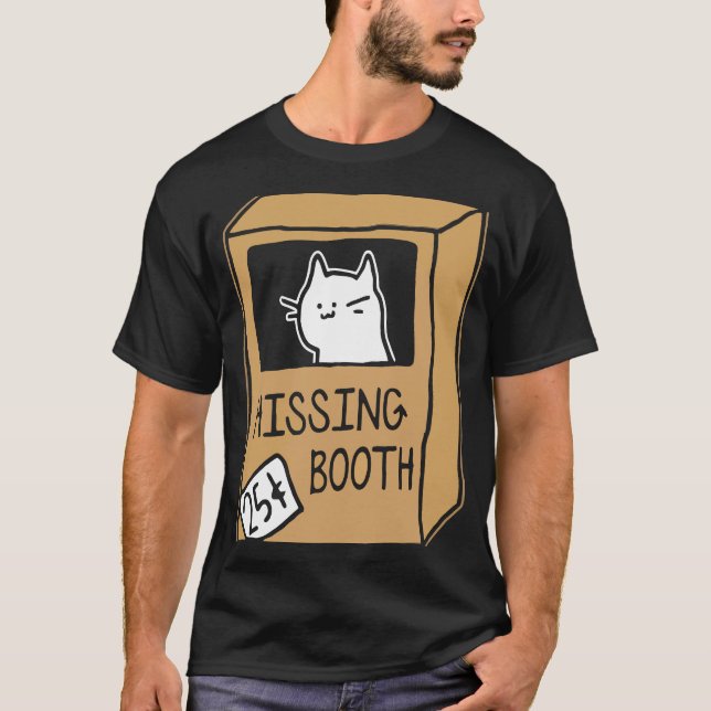 Hissing Booth Kitten Kattunge Furmamma Furdad för  T Shirt (Framsida)