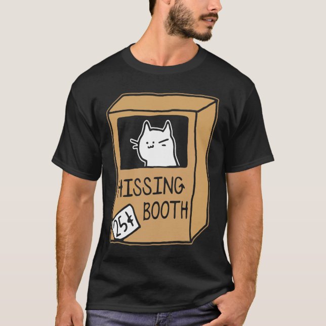 Hissing Booth Kitten Kattunge Furmamma Furdad för  T Shirt (Framsida)