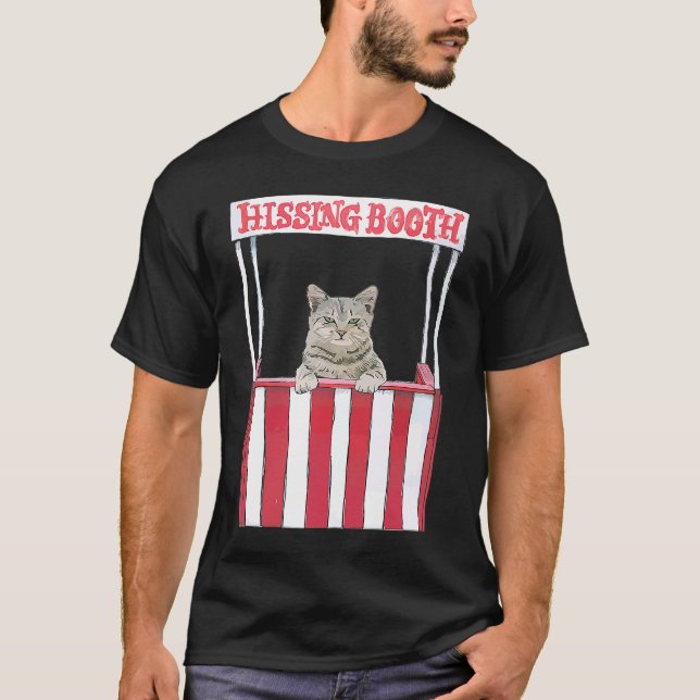 Hissing Booth Kitten Kattunge Furmamma Furdad för  T Shirt (Framsida)