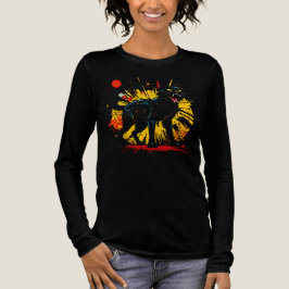 Hissing Defensiv Black Cat Mörk Item T Shirt