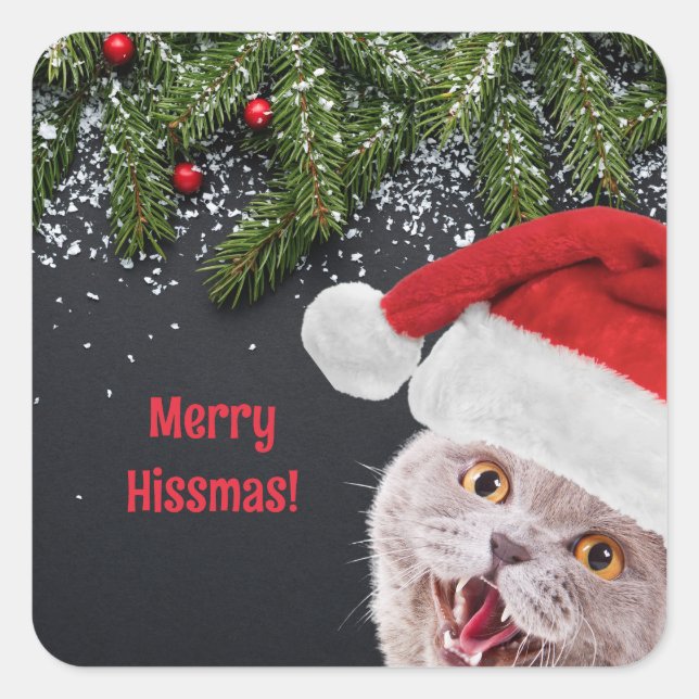 Hissmas Fyrkantigt Klistermärke (Framsida)