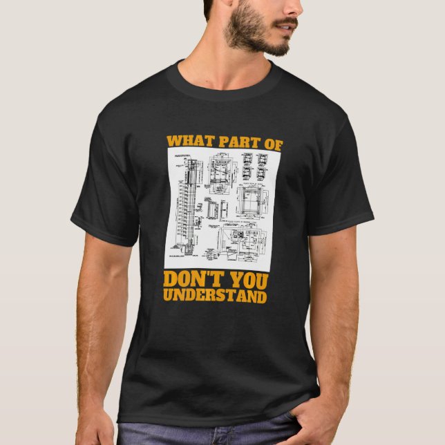 Hissmekaniker och hissmontör t shirt (Framsida)