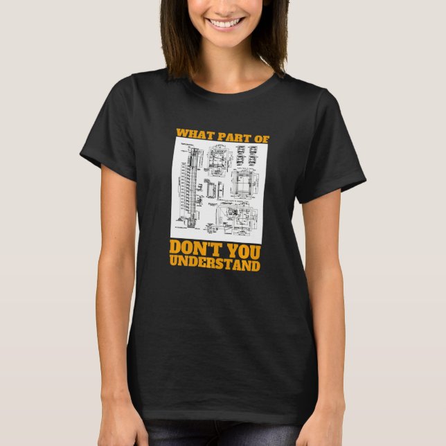 Hissmekaniker och hissmontör t shirt (Framsida)