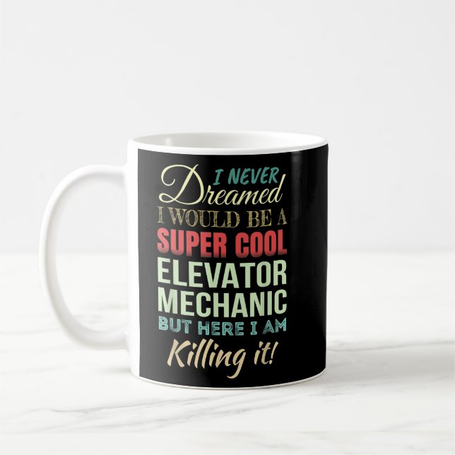 Hissmekaniker Roligt Kaffemugg (Vänster)