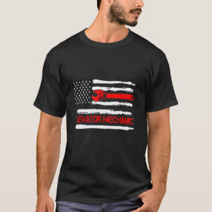 Hissmekaniker USA Patriotisk Flagga För Teknike T Shirt