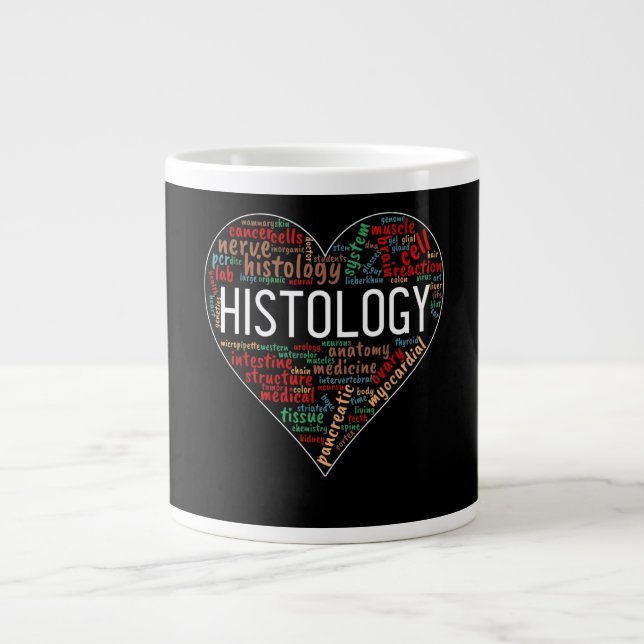Histologi Histotechniker Heart Ord Definition Jumbo Mugg (Framsidan)