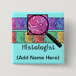 Histologistnamnemblem knäppas knapp