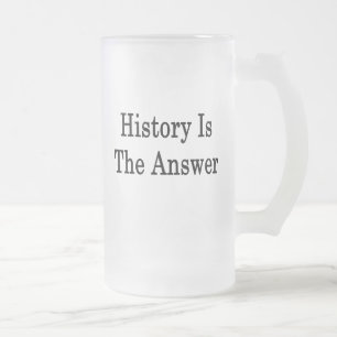 Historia är svaret frostat ölglas