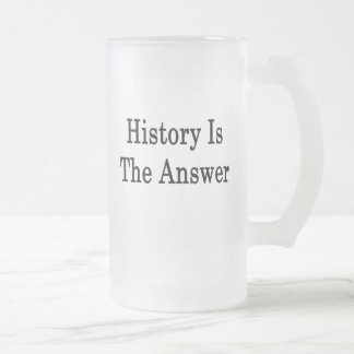 Historia är svaret frostat ölglas