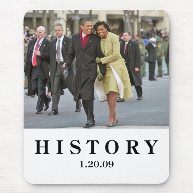 HISTORIA: Barack och Michelle Obama invigning Musmatta (Framsidan)