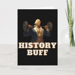 Historia Buff George Washington 4 juli gym träning Kort