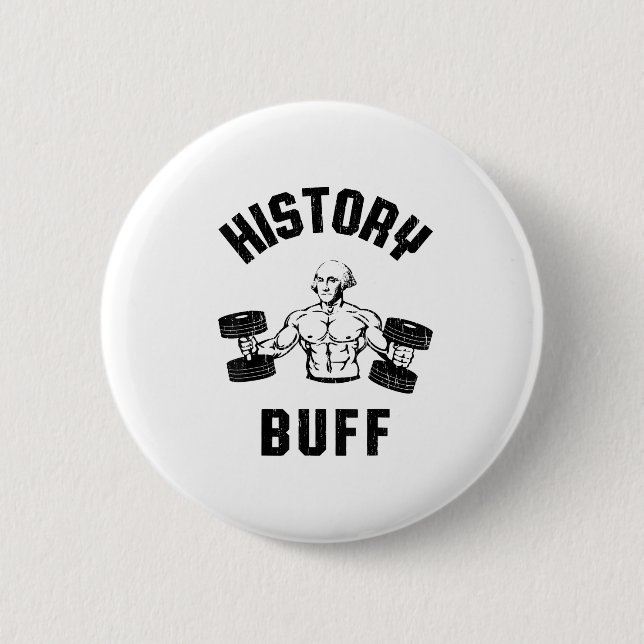 Historia Buff Rolig George Washington Träning , Sm Knapp (Framsida)