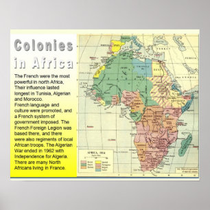Historia Colonisation, kolonier i afrika Poster
