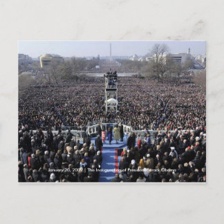 HISTORIA: Crowd vid Obamas invigning Vykort