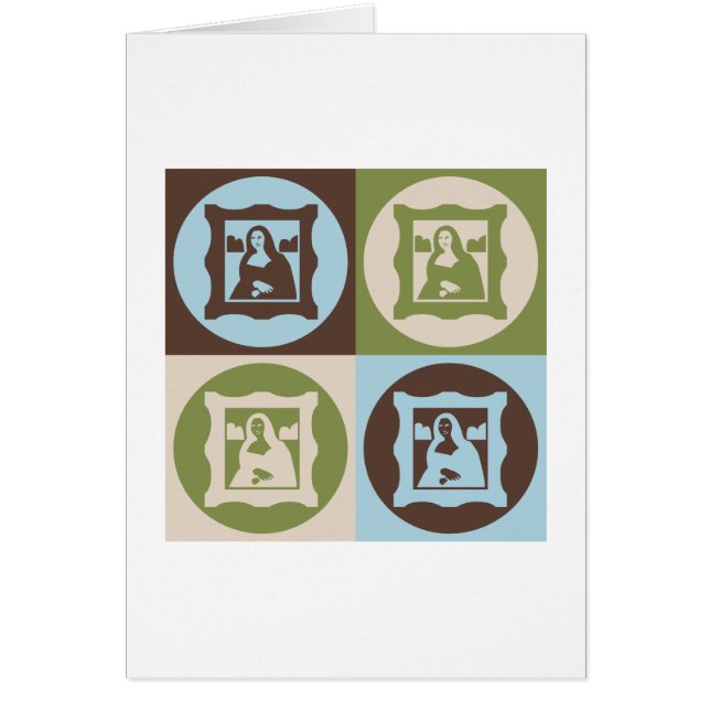 Historia för popkonstkonst hälsningskort (Framsidan)